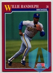 1991 Score Rookie #35T Willie Randolph Brewers